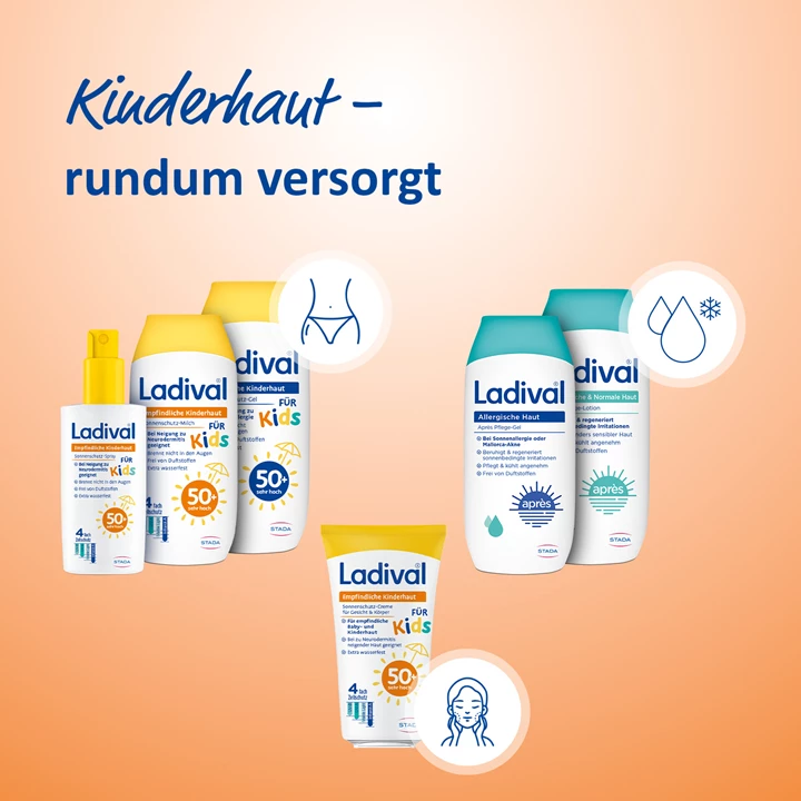 Produktserie Ladival Kinder Produktserie Ladival Kinder