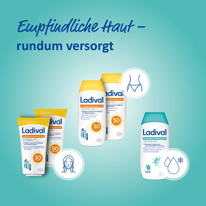 Produktserie Ladival empfindliche & normale Haut Produktserie Ladival empfindliche & normale Haut