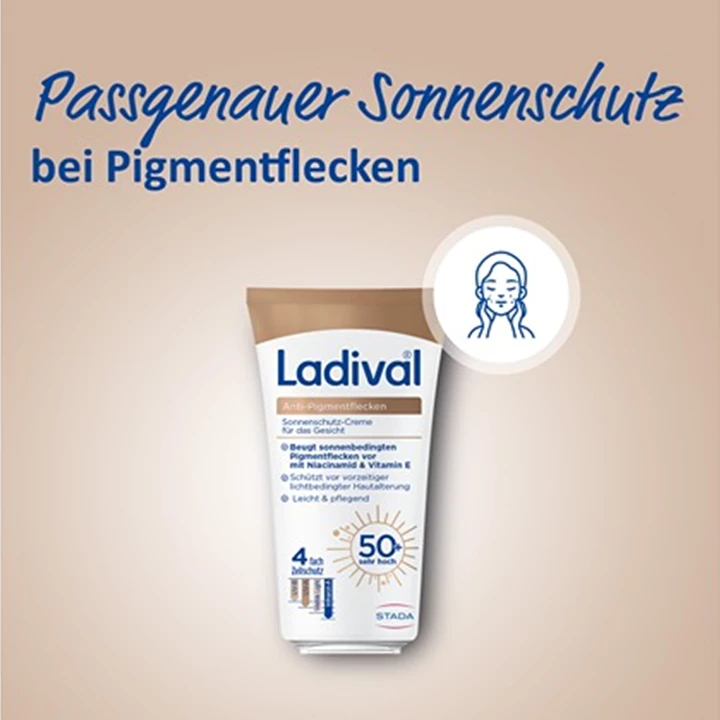 Produktserie Ladival bei Pigmentflecken Produktserie Ladival bei Pigmentflecken