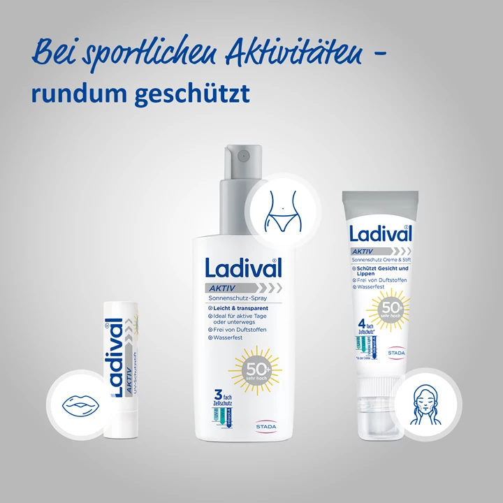 Produktserie Ladival Aktiv Produktserie Ladival Aktiv